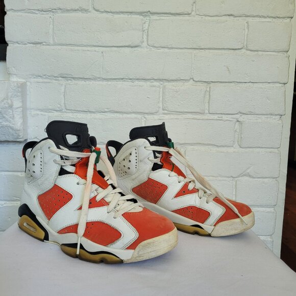 Nike Air Jordan 6 Retro Gatorade Orange White  384664-145 Size US 8 - Picture 2 of 12